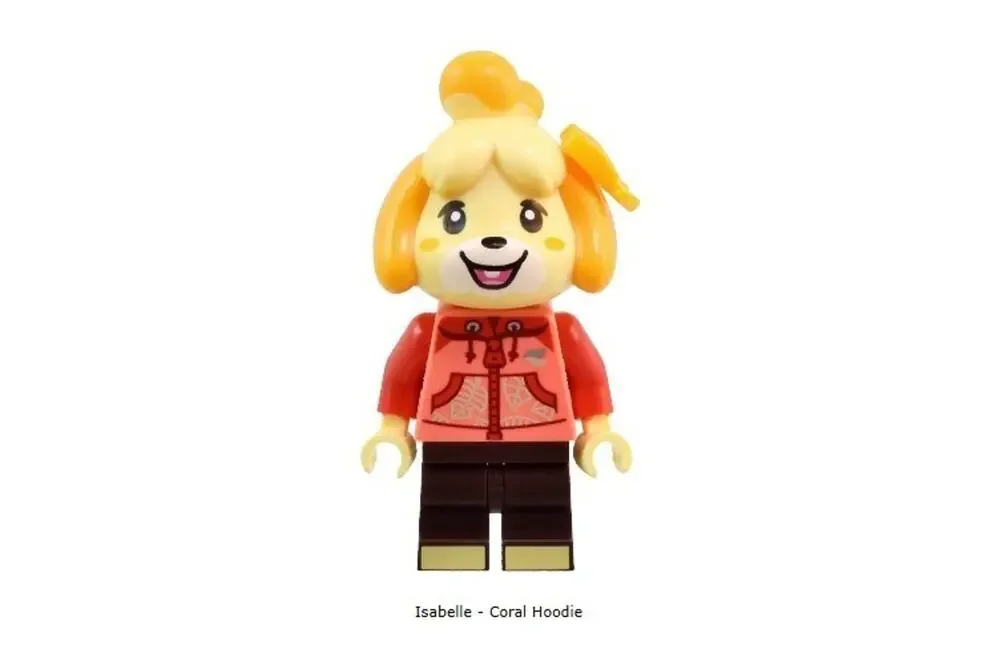 LEGO Animal Crossing Minifigure - Isabelle - Coral Hoodie Outfit